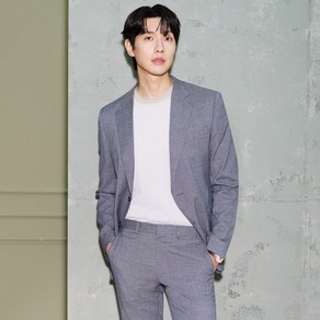 [파크랜드]오스틴리드 24S/S 남성 봄여름간절기 베이지 체크 모혼방 스트레치 수트 팬츠 APS24534 NC울산뉴코아