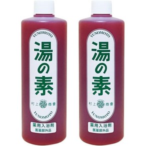 일본 벳푸 온천 유노하나 유노모토 유황 천연 입욕제 400ml, 2개