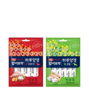 밥이보약 DOG 하루양갱 건강한장56g&관절56g(8g x 7개입) 각1개(총14개입) 하림펫푸드 강아지 간식