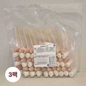 [델리] 소떡소떡 휴게소간식 캠핑용 (냉동), 3개, 900g