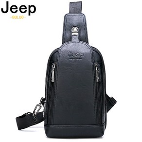 JEEP BULUO 브랜드 여행 하이킹 메신저 숄더백 남성용 대용량 슬링 크로스 바디 백 솔리드 남성 가죽 가방