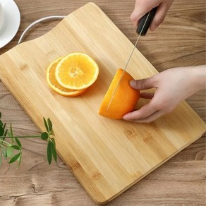 대나무 원목 나무도마 양면 손잡이 도마 20x30cm L393, 1개, 단품