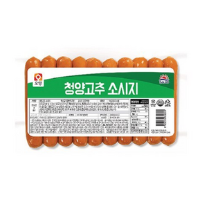 [오성식품] 청양고추소세지1kg 사조오양 소시지, 1kg, 5개