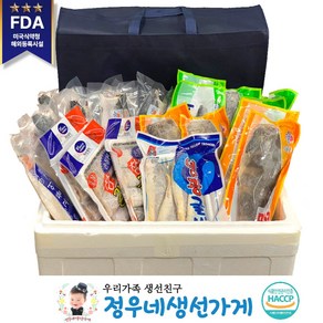 정우네생선가게 생선 선물세트 / 부직포 포장 /, 1박스, 3kg