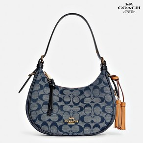 코치 클레오 호보 시그니처 쳄브레이 크로스 C8163 Kleo Hobo In Signatue Chambay