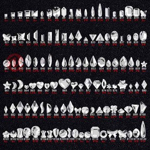 가/성/비 크리스탈 팬시 모양 120종 (10개입), 10개