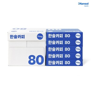 2박스 복사용지 A4 80g 한솔 500매x10권 5000매