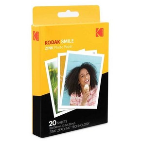 KODAK SMILE 클래식 폴라로이드 3.5x4.5 휴대폰필름, 1개, 3.5x4.25인치 20매