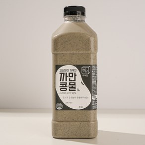 [정담두부집] HACCP 100%국산콩 서리태콩물 까만콩물 (냉동), 3개, 1L