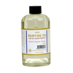 (한국화구) PAINTING OIL 270ml 페인팅오일 유화보조제, 1개