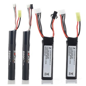 전동건배터리 11.1V 7.4V 에어소프트건 배터리 8세대, 14500 7.4V 900mAh 오다미야, 1개