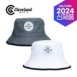 [24년신상]클리브랜드 CLEVELAND 라운드 버킷햇(CAH-23089I), 화이트, 1개