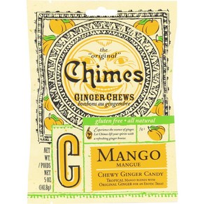 Chimes Ginge Chews Mango 5 oz (141.8 g) Chimes 진저 츄스 망고 141.8g(5oz), 141.8g, 2개