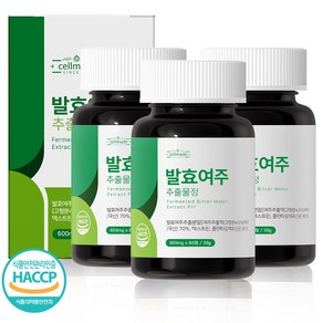 발효여주 추출분말 국내산 여주정 HACCP 인증 발효여주추출물정 60정, 36g, 3개