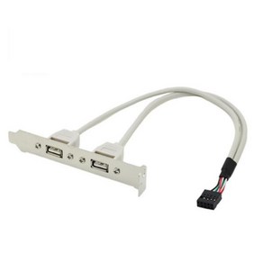 [티테크놀로지] 확장 브라켓 USB2.0/2pot 가이드 [T-USB20GN]