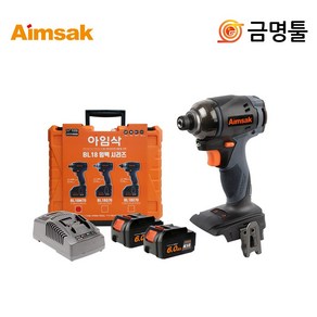 아임삭 BL18M706 충전임팩드라이버 18V 6.0AH BL모터 3단속도조절, 1개