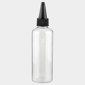 블랙 뾰족캡 투명 용기 100ml 플라스틱 화장품용기 공병 소분병 여행