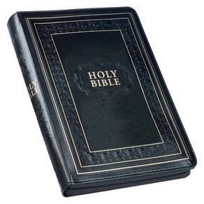 (영문도서) KJV Holy Bible Giant Pint Full-Size Faux Leathe W/Thumb Index & Ribbon Make Red Lette ... Leathe, Chistian At Gifts, English, 9781642728798