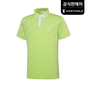 [와이드앵글 공식] [골프] 남성 CO 오블리크 자카드 폴로 티셔츠 M WMM23224G1
