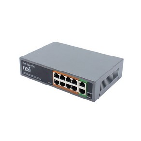 [NEXI] NX-POE108EX20 [스위칭허브/8포트+Uplink 2포트/100Mbps/PoE] [NX661], 1개