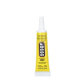 금속 수리 접착제 DIY 공예용 다목적 슈퍼 유리 전화 케이스 직물 다이아몬드 보석 E8000, [01] 15ml, 1개