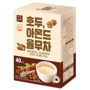 다농원 호두 아몬드 율무차 40T, 1개, 40개입, 18g