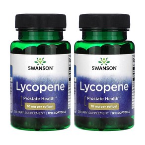 스완슨 라이코펜 리코펜 Lycopene 10mg 120정 2병 카르티노이드, 2개