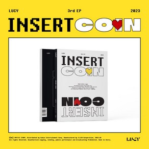 루시 (LUCY) 3집 - Inset Coin 인서트코인 [ 112p 포토북 + 접지 포스터 + 포토카드 1종 랜덤 + 스탠딩 포토카드 + 루시 코인 카드 + 스티커]