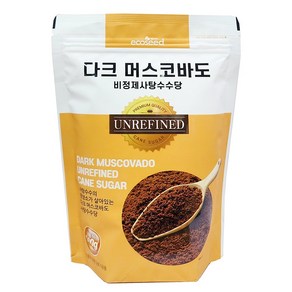 에코씨드 다크머스코바도 비정제 사탕수수당, 500g, 1개