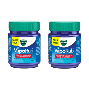 Vicks Vaporub Balm with Menthol Camphor & Eucalyptus Oil | Relieves 6 Symptoms of Cough & Cold