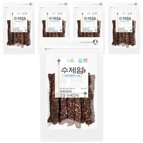 펫루트 강아지 우리아이 건강 수제얌 간식 오리 스테이크 100g, 5개