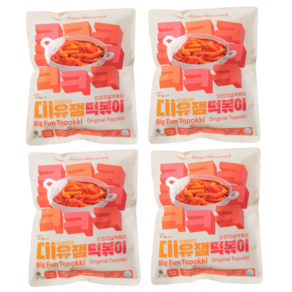 대유잼 떡볶이 밀키트 오리지널, 4개, 520g