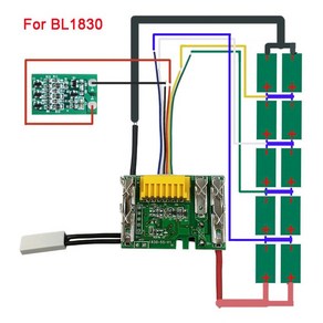 공구 Makita 리튬 이온 배터리 PCB 보호 회로 기판 18V 3 6 9Ah Bl1830 Bl1840 Bl1850 전동