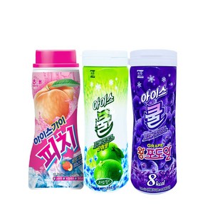 3종 아이스쿨모히또 아이스쿨 15개 세트 아이스쿨+아이스가이 아이스가이 아이스쿨왕포도알, 200ml