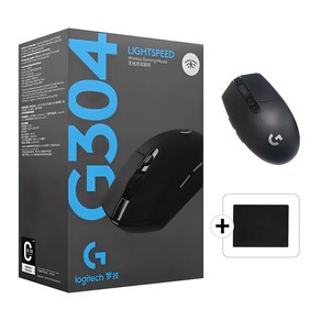 로지텍G G304 무선게이밍마우스 맥북 맥 그램 노트북 갤럭시탭 서든 롤 배그 병행 + 스토리링크 마우스패드, 로지텍 G304_블랙 + 스토리링크 마우스 패드