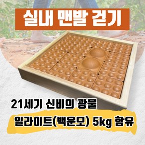 신제품 4x4 사이즈 일라이트 황토지압어싱매트 실내 맨발걷기 매트, 1개