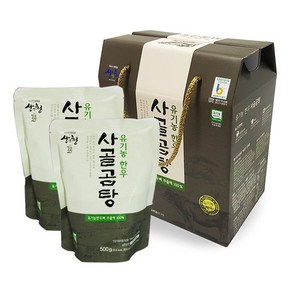 산청 유기농한우 사골곰탕 (500g x 5팩) (선물세트) 사골육수, 5개, 500g