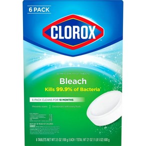 클로락스 토일렛볼 클리너 변기세정제 100gx6개 Cloox Ulta Clean Toilet Bowl Cleane 6ct, 6개