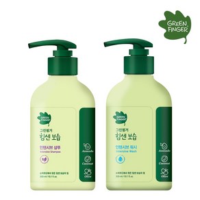 그린핑거 힘센보습 인텐시브 샴푸+워시 300ml, 1개