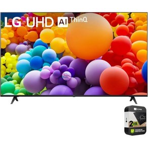 LG 65UT7570 PUB 65인치 UT75 시리즈 LED 스마트 TV 4K 2024 번들에 2년 CPS 강화 보호팩 포함, 55 Inch