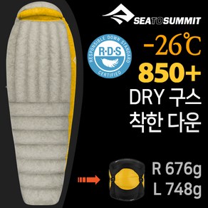 [텐잘남] SEATOSUMMIT 씨투써밋 스파크 SP3 침낭 구스다운, 1개
