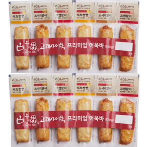 고래사 프리미엄 어묵바 6개입 520g, 2세트