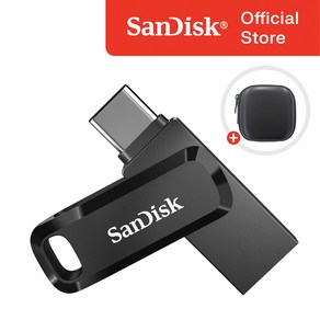 샌디스크 울트라 듀얼 고 C타입 USB 3.1 SDDDC3-G46 블랙 / USB 보관 케이스, 1TB