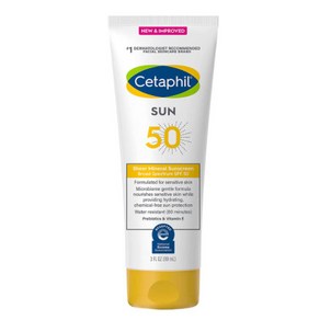 CETAPHIL Shee Mineal Sunsceen Lotion 세타필 시어 미네랄 무기자차 SPF50 선 썬 스크린 로션 3oz(89ml), 89ml, 1개