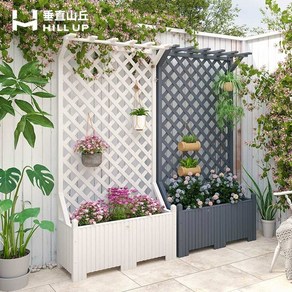플랜터 울타리 식물장식 철제 화분거치대 울타리화분 파티션화분 조경 방부목화분 플랜트월, [가득 증정] 선물 꾸러미 심기~, 1개