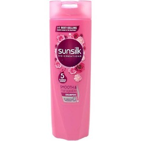 일본직발송 6. SUNSILK Shampoo CO-CREATIONS Smoothmanegeable 180ml サンシルクシャンプーピンク スム, One Size, One Colo, 1개