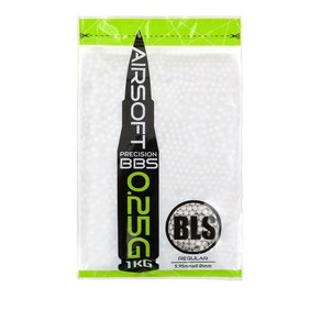 BLS Precision 정밀 BB탄 0.25g 화이트[보라돌이] 4000발 비비탄