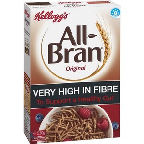 켈로그 올 브란 하이 파이버 브랙퍼스트 시리얼 Kelloggs All ban High Fibe Beakfast Ceeal, 1개, 530g