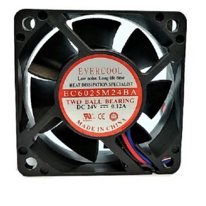 [에버쿨] EC6025M24BA (24V) [시스템쿨러/60mm], 1개