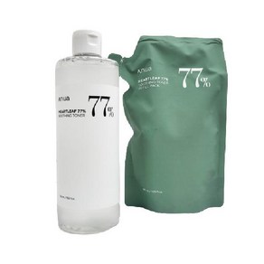 아누아 어성초 77 수딩토너 350ml + 350ml 리필 기획세트, 2개